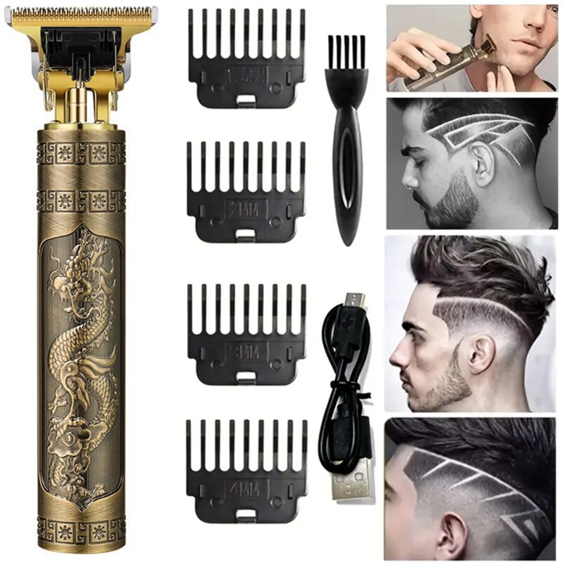 Beard Trimmer Cordless - Điện tóc Clipper chuyên nghiệp USB