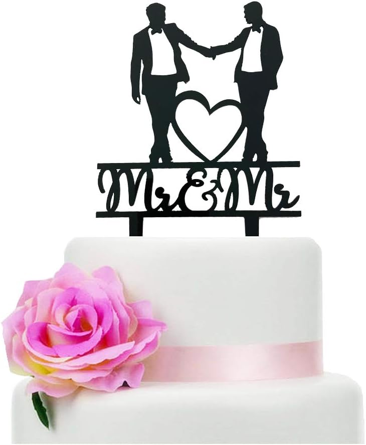 Mr & Mr Cake Topper, Black Acr - đánh giá và giá Men'S Grooming For Engagement