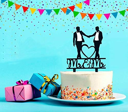 Mr & Mr Cake Topper, Black Acr - đánh giá và giá Men'S Grooming For Engagement