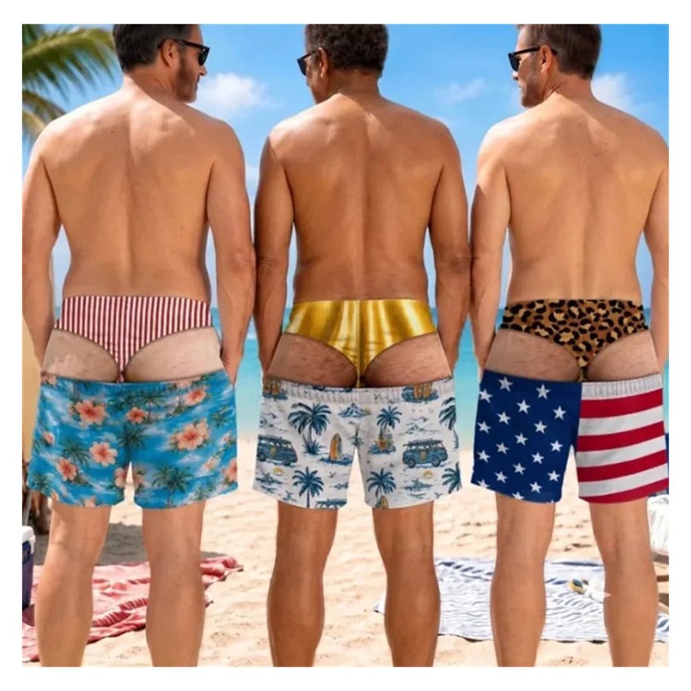 Men Fun Hip Print Swim Trunks, - đánh giá và giá Men'S Grooming Product