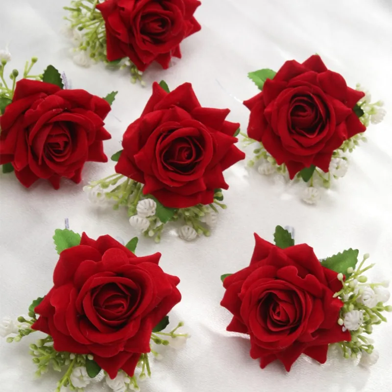 6PCS/set Boutonniere for Men G - đánh giá và giá Men'S Grooming For Marriage