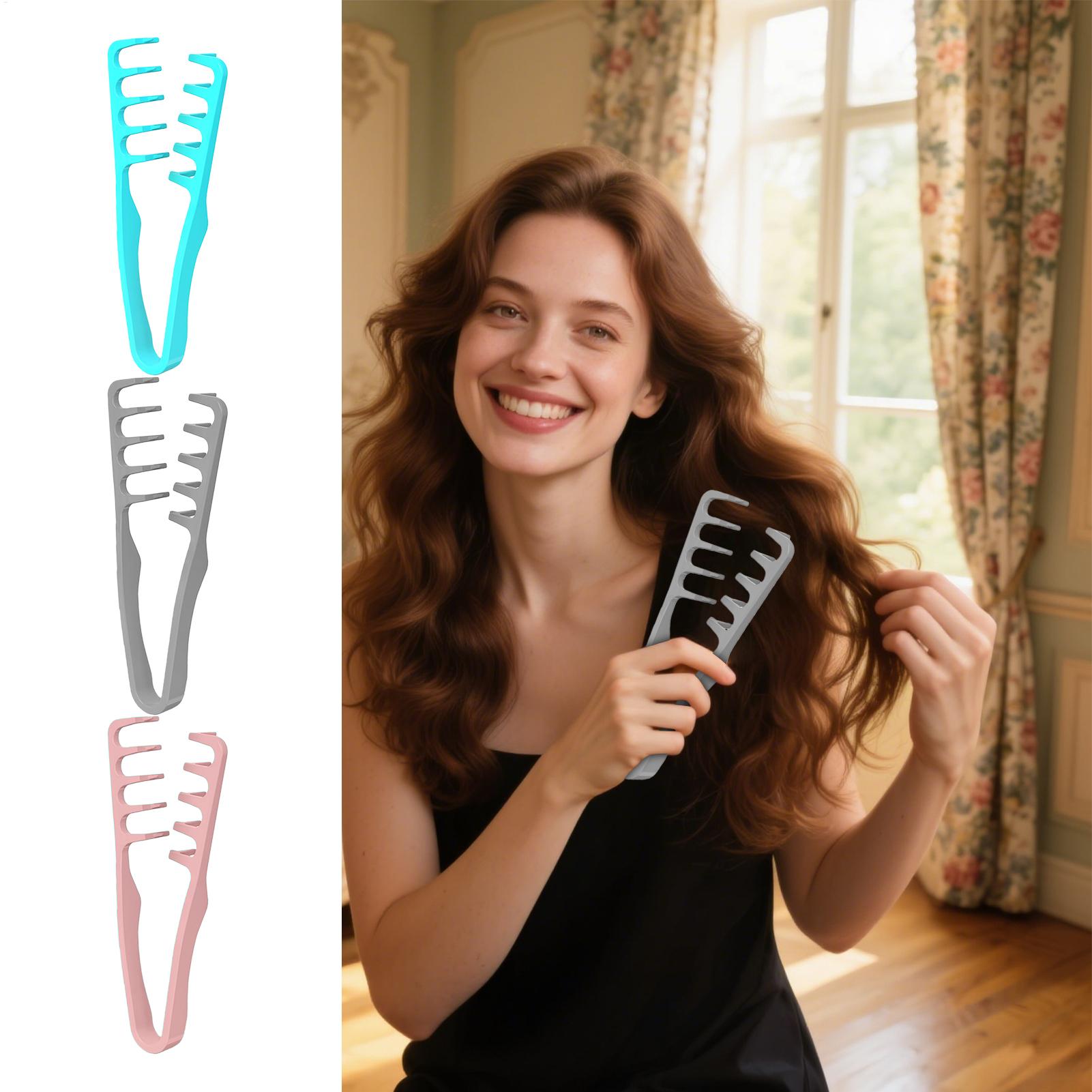 Wide Tooth Hair Comb Volumizin - đánh giá và giá Men'S Grooming Product