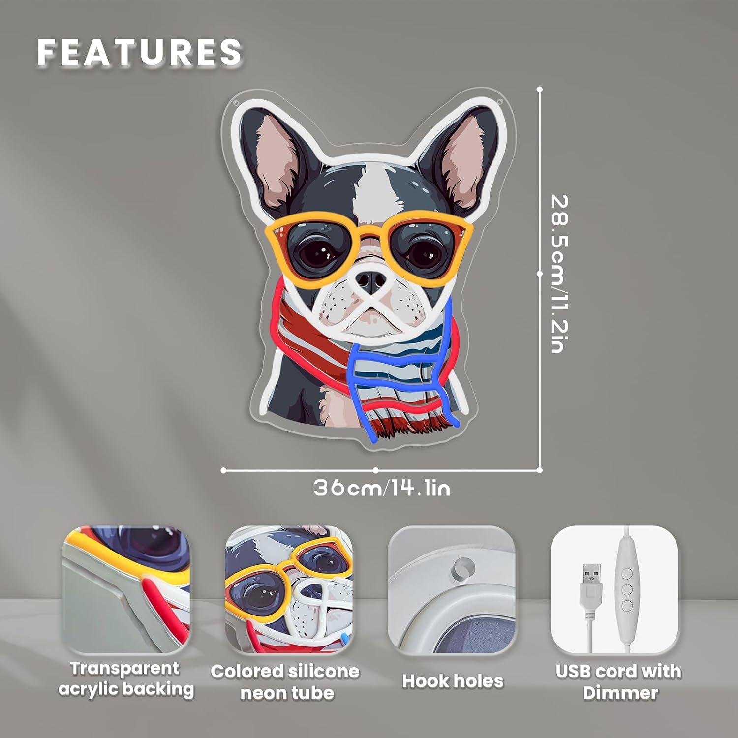 French Bulldog Neon Sign Dimma - đánh giá và giá Men'S Grooming Dc