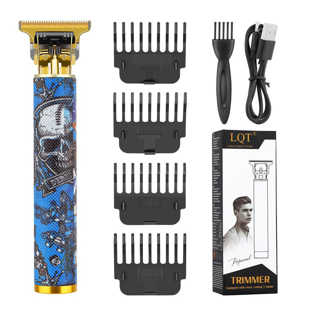 Retro Tattoo Skull Pattern Cor - đánh giá và giá Beard Trimmer Cordless