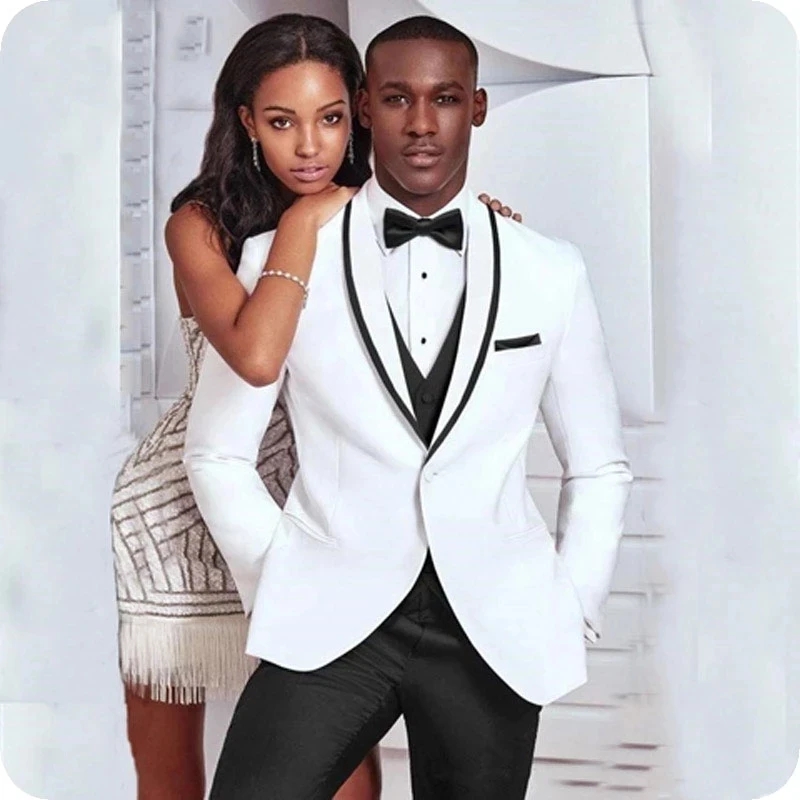 Groom White and Black vest  We - đánh giá và giá Men'S Grooming Company