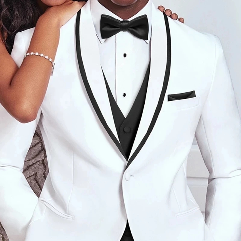 Groom White and Black vest  We - đánh giá và giá Men'S Grooming Company