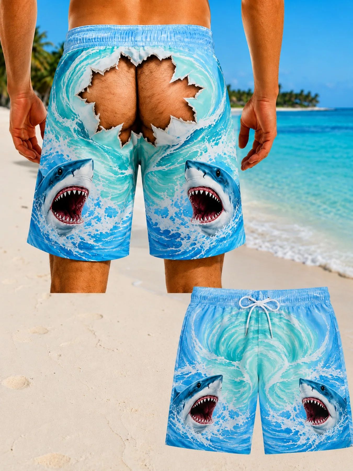 Men Hawaiian Fun Hip Print Swi - đánh giá và giá Men'S Grooming Product