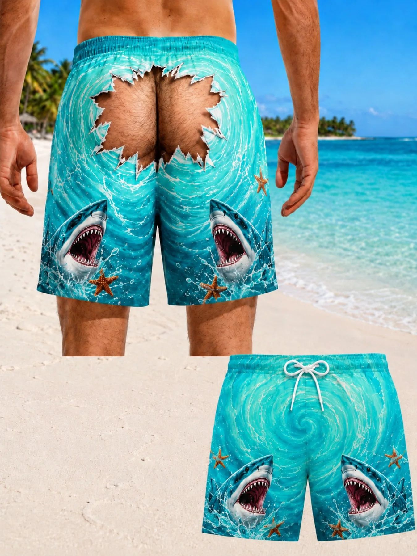Men Hawaiian Fun Hip Print Swi - đánh giá và giá Men'S Grooming Product